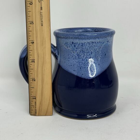 Deneen Pottery B & B Kiawah Island Large Size - BLUE DRIP Coffee Mug - Picture 5 of 5